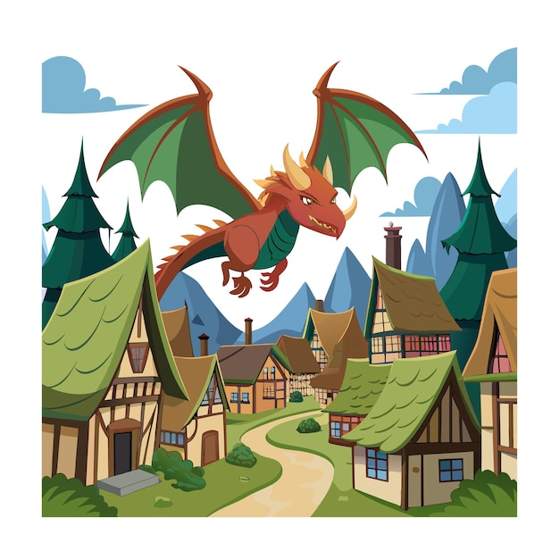 Vector dragon vector illustration