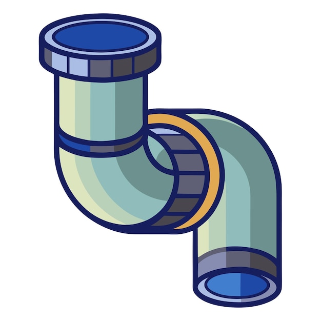 Vector drain pipe clipart vector art and illustration