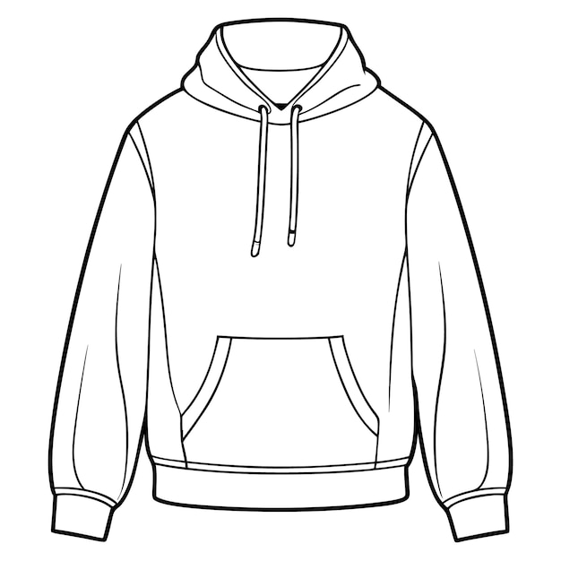 Vector drape hoodie illustration vector design