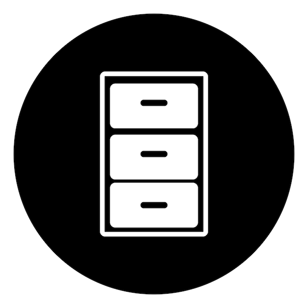 Drawer icon vector