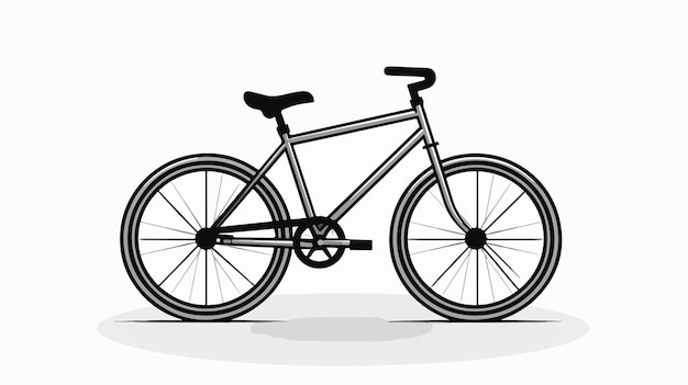 Vector a drawing of a bicycle with the word  the word  on it