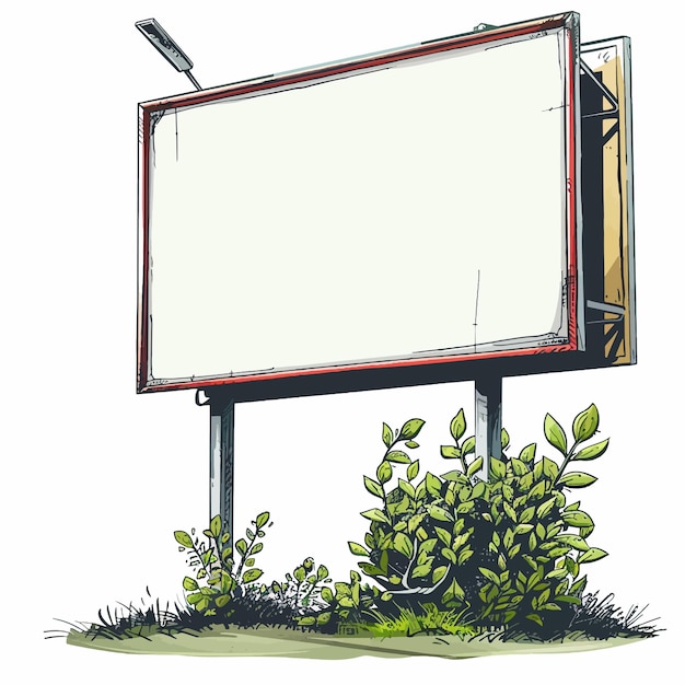 a drawing of a billboard with a picture of a sign that says quot the word quot on it