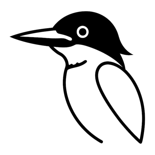 a drawing of a bird with a beak that has a bird on it