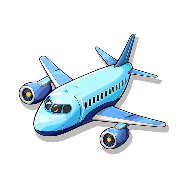 a drawing of a blue airplane with the word quot air quot on it