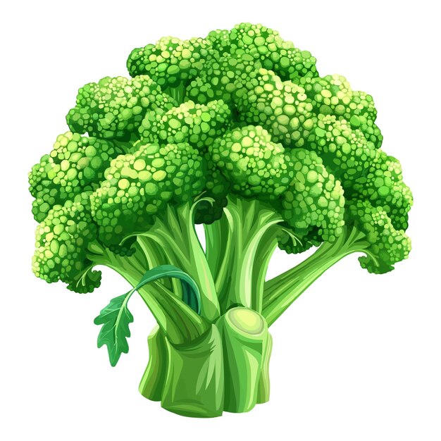 Vector a drawing of a broccoli with the title quot broccoli quot