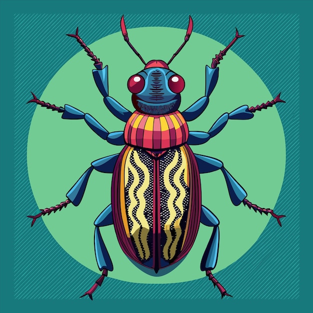 Vector a drawing of a bug with the word quot z quot on it