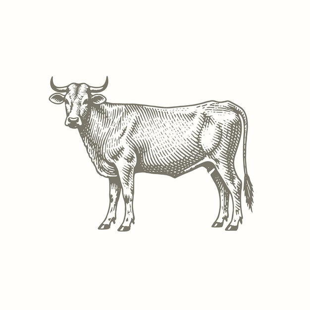 a drawing of a bull that is from the year of the year