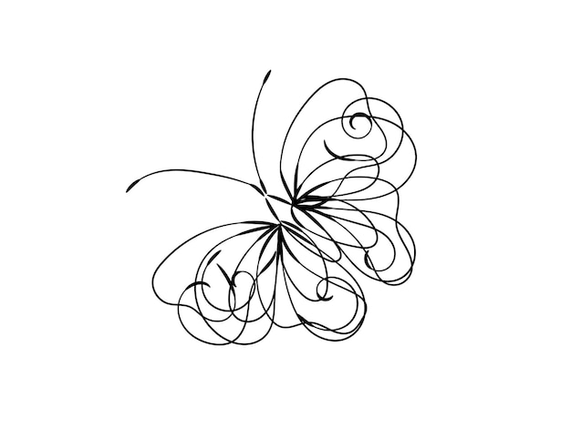 a drawing of a butterfly with a design that says  butterfly