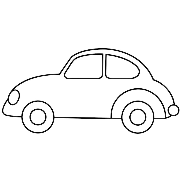 a drawing of a car with a drawing of a car on it