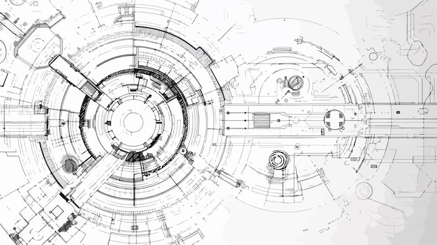 Vector a drawing of a circular design with the word  the word  on it