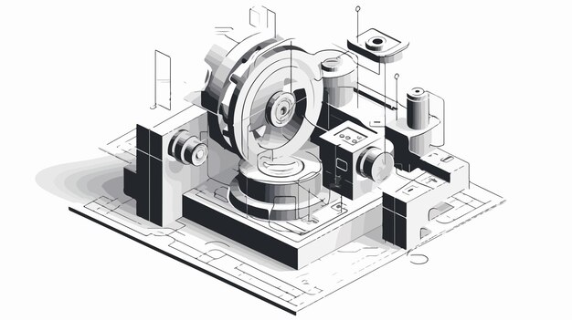 Vector a drawing of a clock with a design that says the time of 11  30