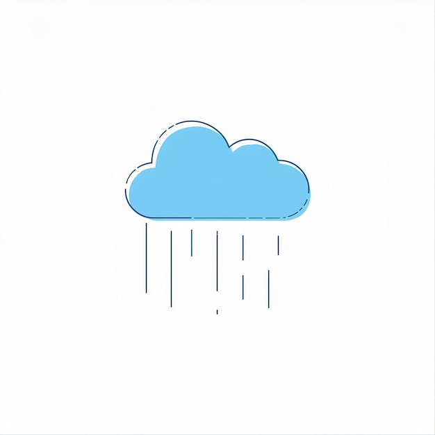 a drawing of a cloud that has the word rain on it