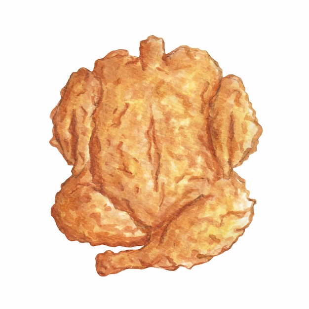 Vector a drawing of a croissant with a picture of a croissant