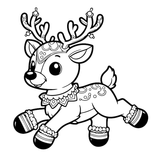 a drawing of a deer with the words quot love quot on it