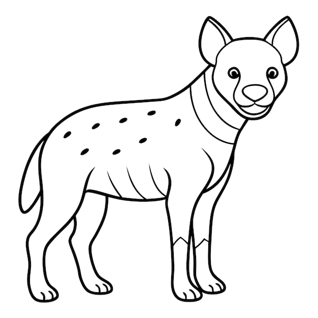 Vector a drawing of a dog with spots on it