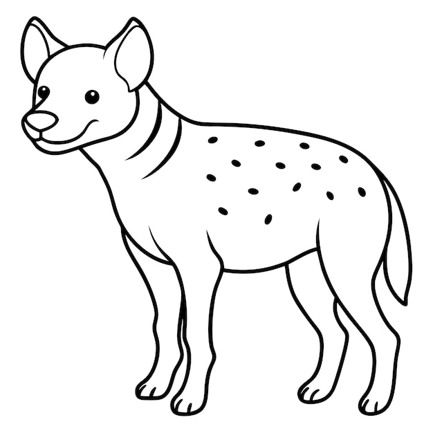 Vector a drawing of a dog with spots on it