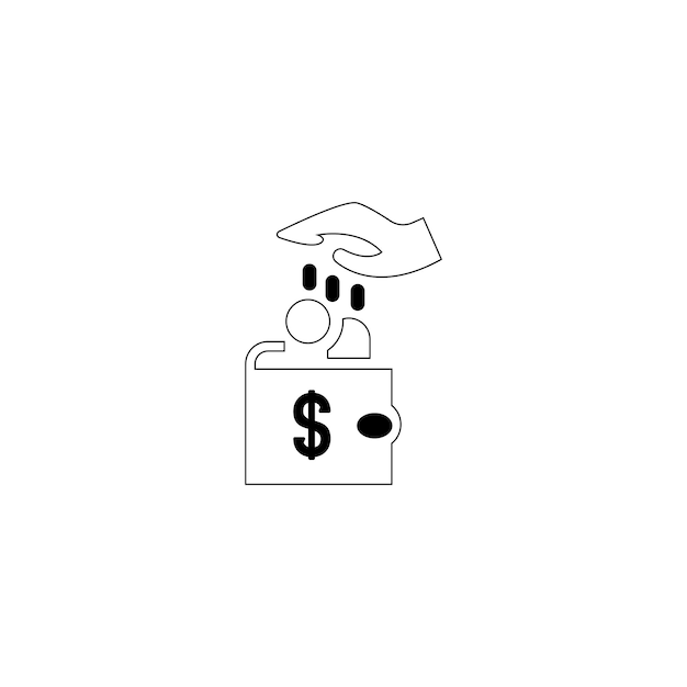 a drawing of a dollar sign with a dollar sign on it