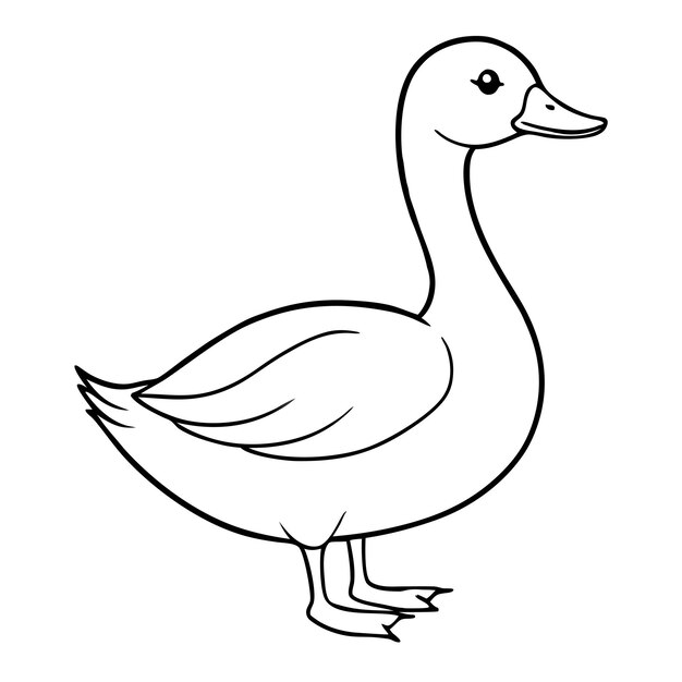 a drawing of a duck that has a white duck on it