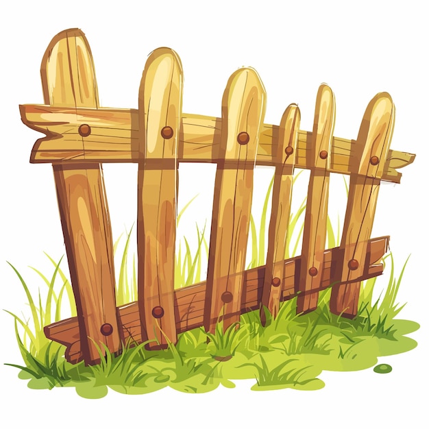 a drawing of a fence with a fence that says quot wooden quot