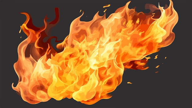 a drawing of a fire with the words fire on it