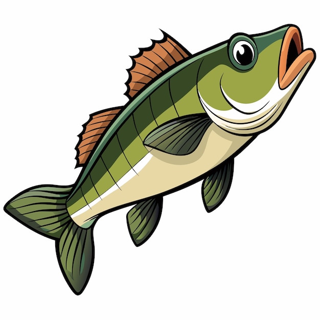 Vector a drawing of a fish with a beak that says  fish