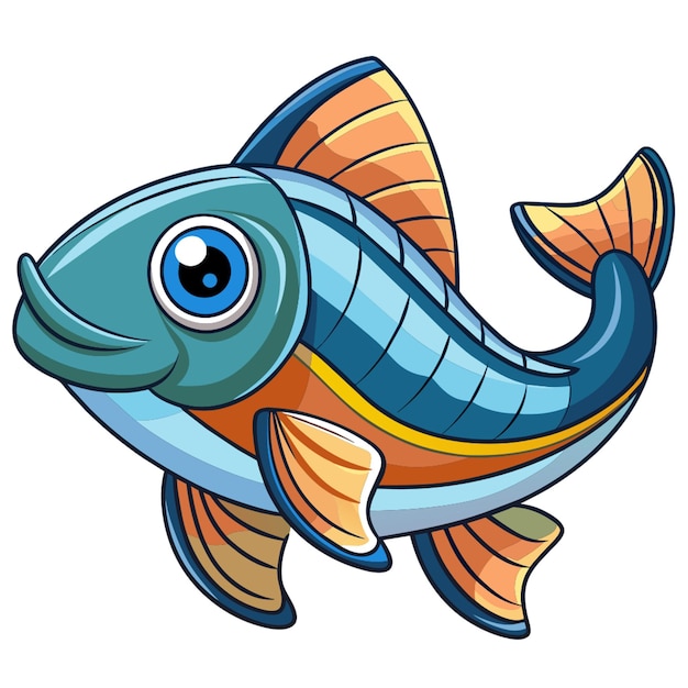 a drawing of a fish with the eyes of a fish