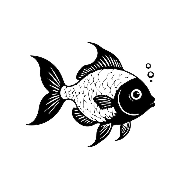 a drawing of a fish with the head of a fish