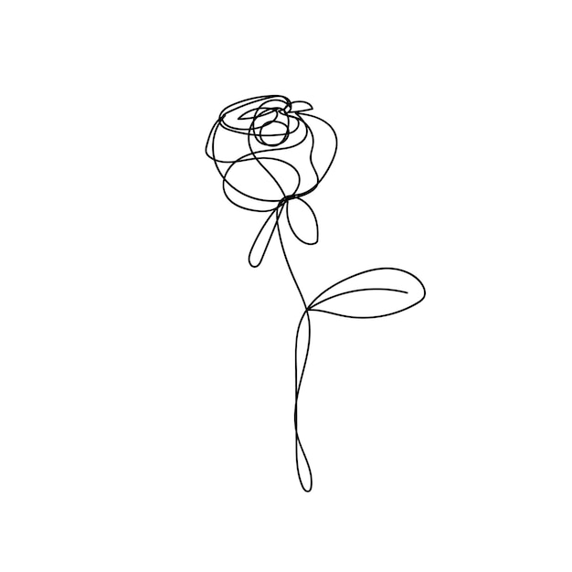 a drawing of a flower that has a flower in it