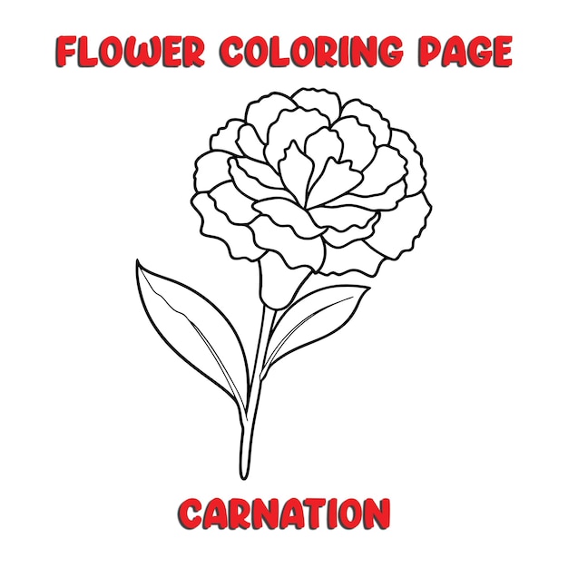 a drawing of a flower that says flower colored page