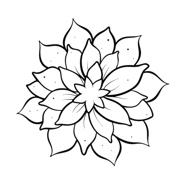 Vector a drawing of a flower with the words  flower  on it