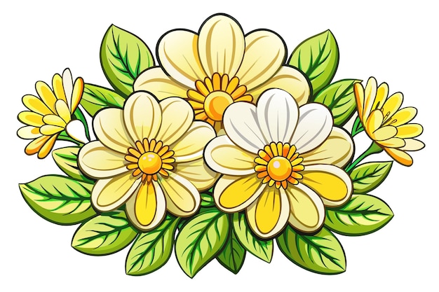 a drawing of flowers from the garden