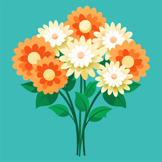 Vector a drawing of flowers with the words quot daisy quot on it