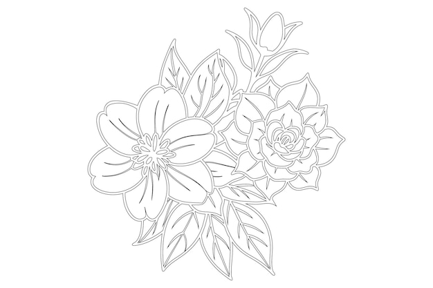 a drawing of flowers with the words  flowers  on it