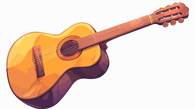 Vector a drawing of a guitar with a guitar in it