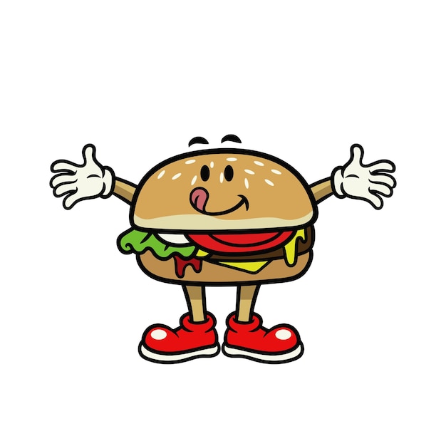 a drawing of a hamburger with the word quot a quot on it