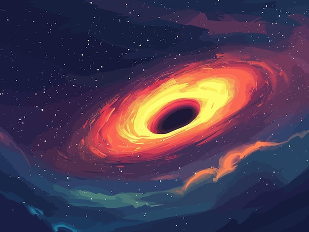 a drawing of a hole that has a hole in it