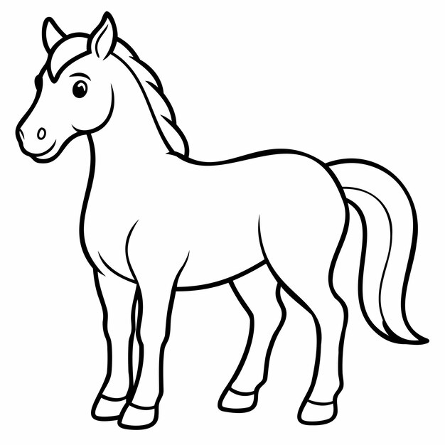 Vector a drawing of a horse that has a horse on it