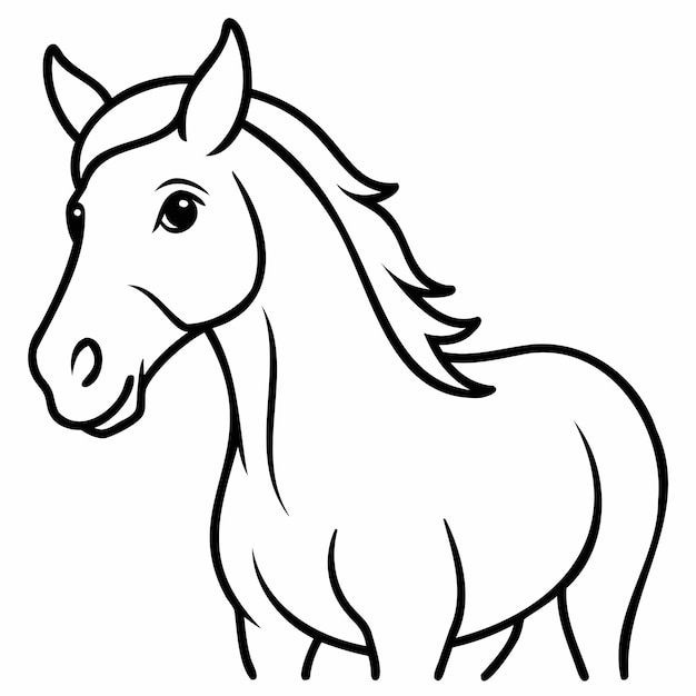 a drawing of a horse that has a horse on it