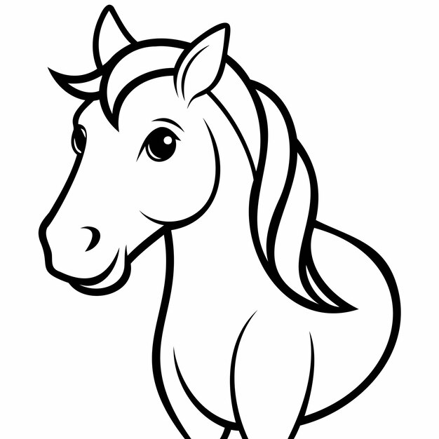 a drawing of a horse that has a horse on it