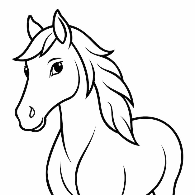 a drawing of a horse that has a horse on it