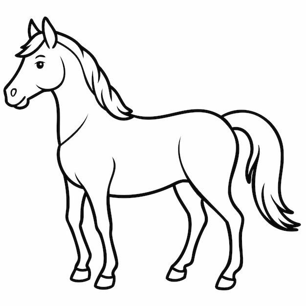 a drawing of a horse that has a horse on it