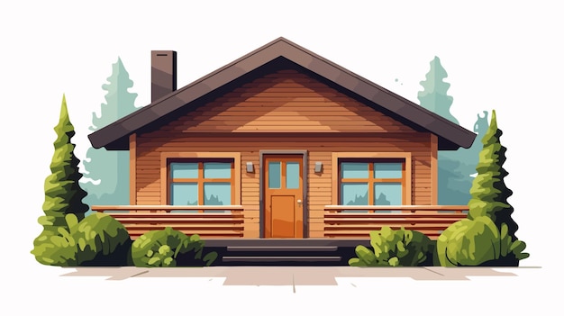 a drawing of a house with a front porch