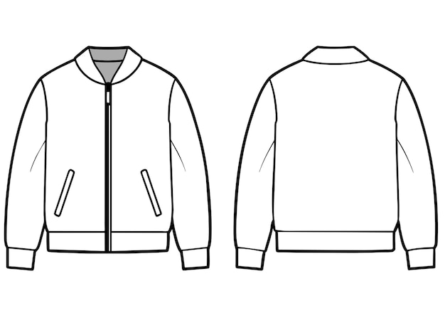 Vector a drawing of a jacket and jacket that says shirt on it