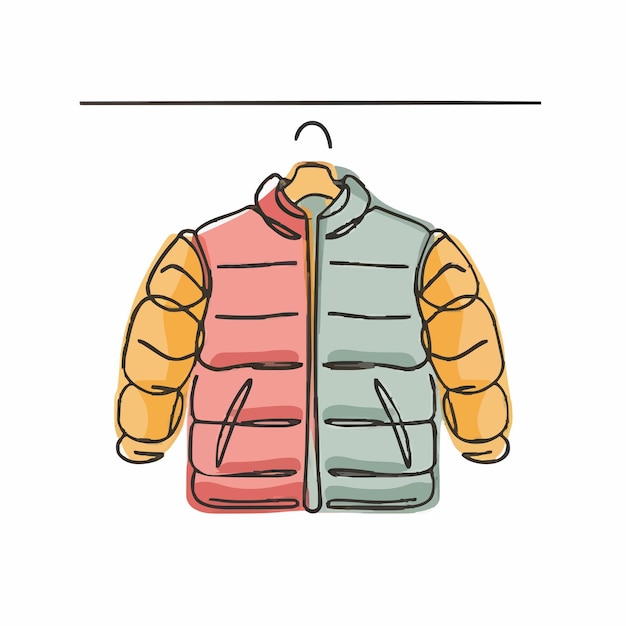 a drawing of a jacket that says  jacket