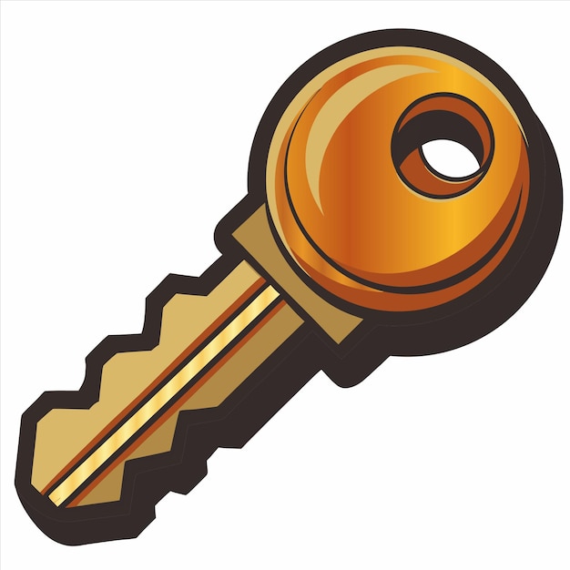 a drawing of a key with a picture of a key that says key