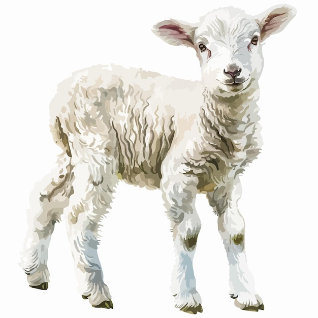 Vector a drawing of a lamb that is called a lamb