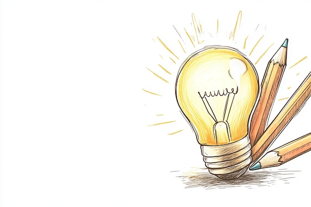 a drawing of a light bulb with the word quot g quot on it