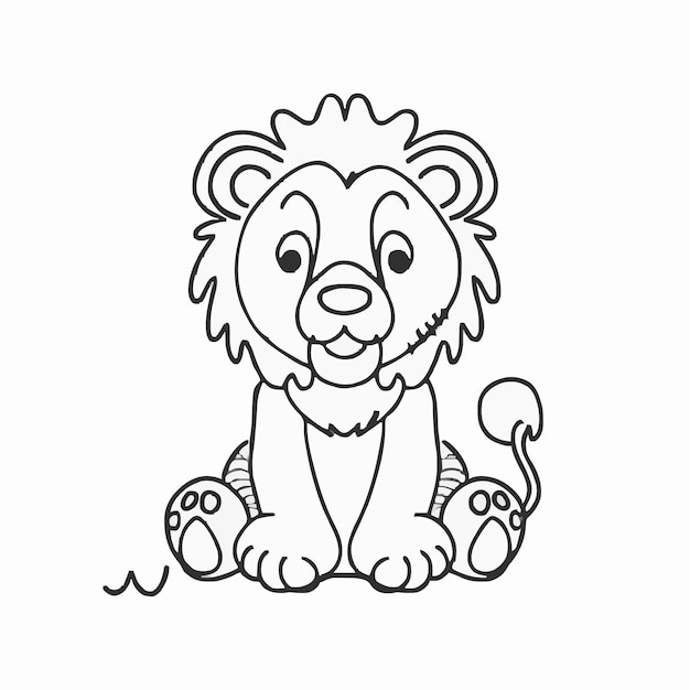 a drawing of a lion with a lion on it