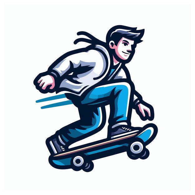 a drawing of a man on a skateboard with a picture of a man on it