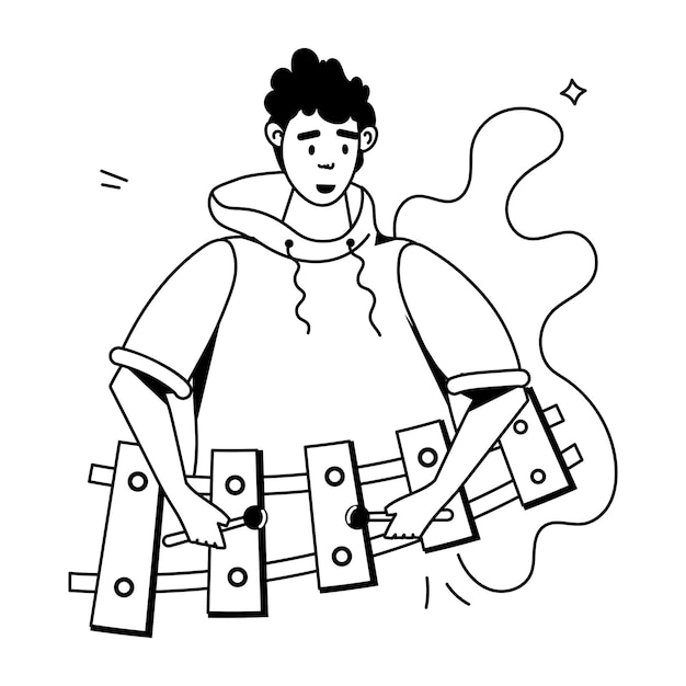 a drawing of a man with a bunch of money on his chest